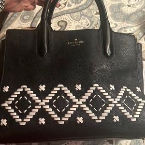 Used Kate spade black and white bag